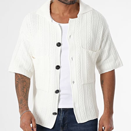Armita - Chemise Manches Courtes Maille 08 Blanc