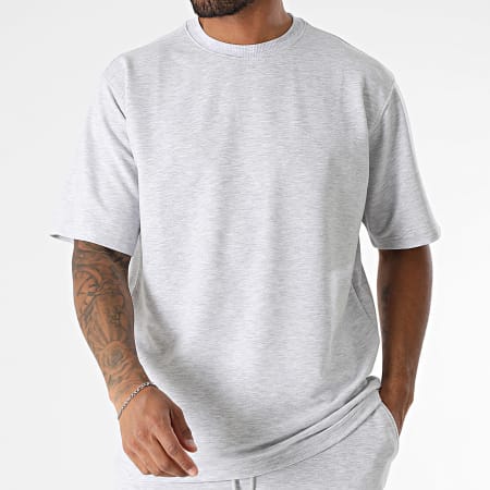 Classic Series - 706 Mottled Grey Tee Shirt and Jogging Shorts Set