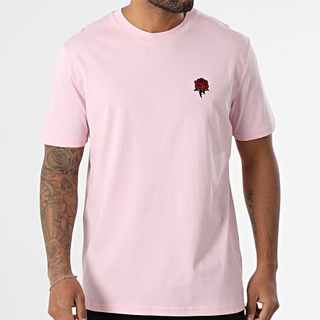 Luxury Lovers - Tee Shirt Oversize Large Embroidery Roses Rose