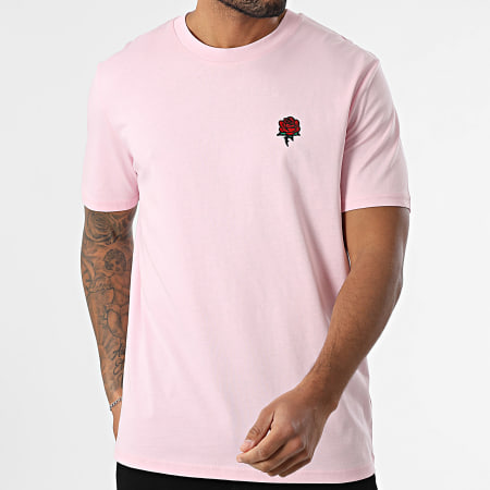 Luxury Lovers - Tee Shirt Oversize Large Embroidery Roses Rose