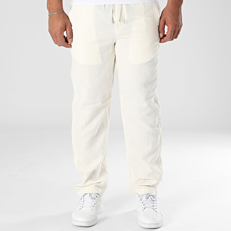 Only And Sons - Pantalon Loose Fit Sinus Ecru