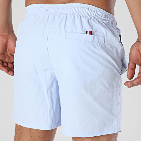 Tommy Hilfiger - Short De Bain Medium Drawstring 3474 Bleu Clair Rouge Blanc Bleu Marine
