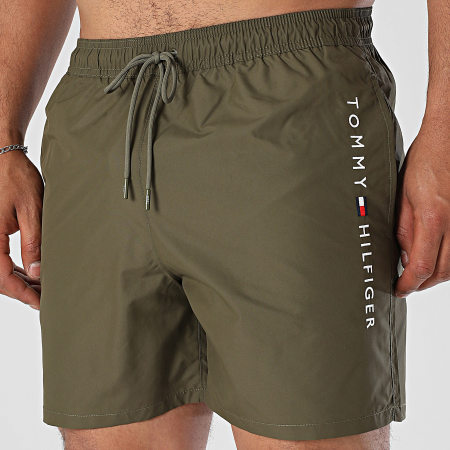 Tommy Hilfiger - Short De Bain Drawstring 3258 Vert Kaki