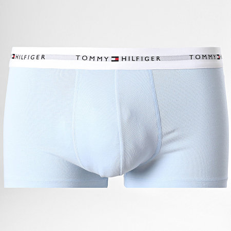 Tommy Hilfiger - Lot De 3 Boxers Trunk 2761 Bleu Clair Gris Anthracite Beige Chiné