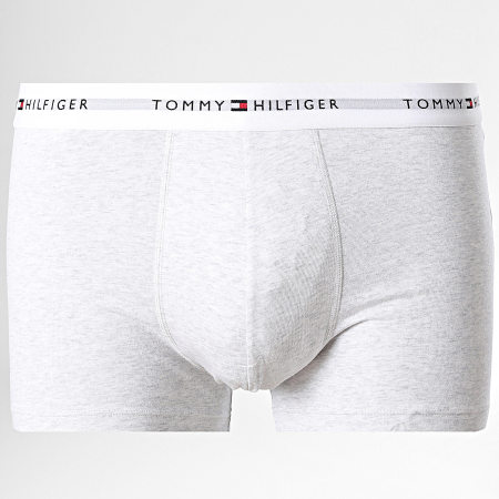 Tommy Hilfiger - Lot De 3 Boxers Trunk 2761 Bleu Clair Gris Anthracite Beige Chiné