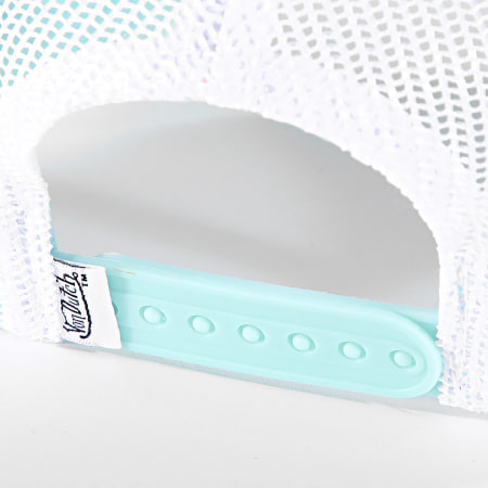 Von Dutch - Casquette Trucker VD-1-CT Blanc Bleu Turquoise Clair