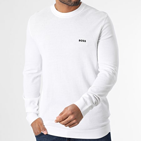 BOSS - Sweat Crewneck Momentum Lite 50520692 Blanc