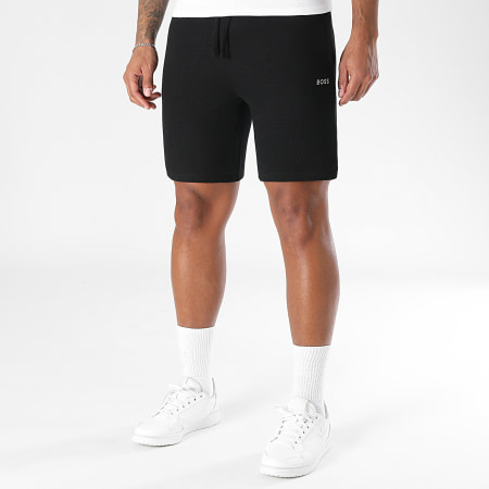 BOSS - Lot De 2 Shorts Jogging Waffle 50535884 Noir Blanc