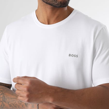 BOSS - Ensemble Tee Shirt Et Short Jogging Mix And Match 50515312 50515314 Blanc