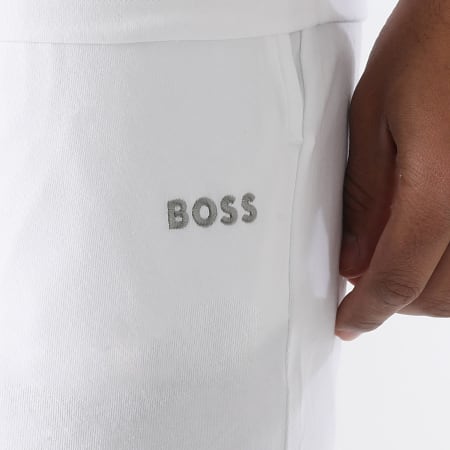 BOSS - Ensemble Tee Shirt Et Short Jogging Mix And Match 50515312 50515314 Blanc