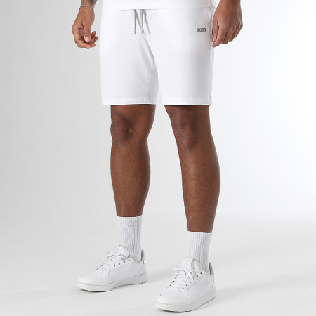 BOSS - Ensemble Tee Shirt Et Short Jogging Mix And Match 50515312 50515314 Blanc