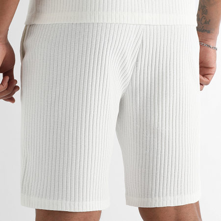 LBO - Short Texturé 3836 Blanc