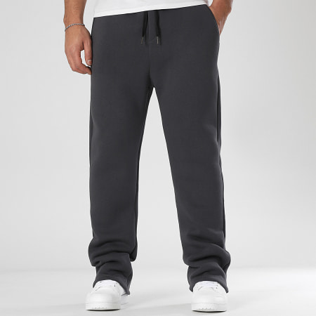 LBO - Lot De 2 Pantalons Jogging Large 1356 1714 Noir Gris Anthracite