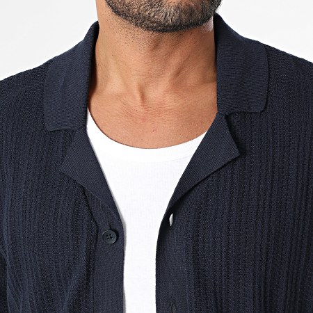 Produkt - Chemise Manches Courtes Maille Dave Bleu Marine
