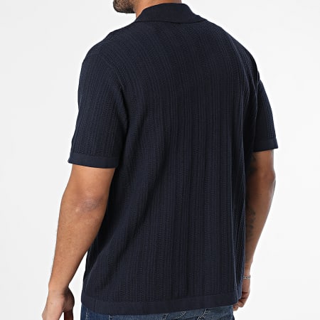 Produkt - Chemise Manches Courtes Maille Dave Bleu Marine
