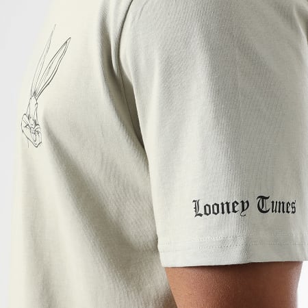 Looney Tunes - Tee Shirt Oversize Large Small Bugs Bunny Beige Stone