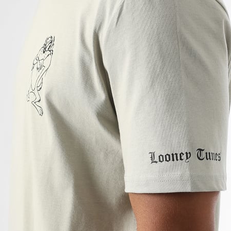 Looney Tunes - Tee Shirt Oversize Large Small Taz Beige Stone
