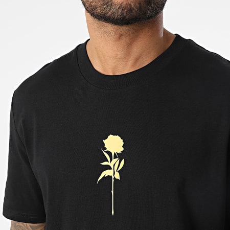 Luxury Lovers - Tee Shirt Oversize Rose Noir Doré