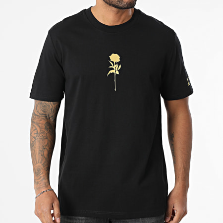Luxury Lovers - Tee Shirt Oversize Rose Noir Doré