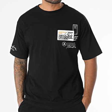 MTX - Ensemble Tee Shirt Oversize Large Et Short Jogging 862 Noir
