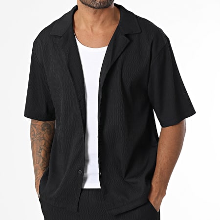 MTX - Ensemble Chemise Manches Courtes Et Short Jogging Texturé 200 Noir