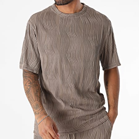 Fusional - Ensemble Tee Shirt Et Pantalon 086 Taupe
