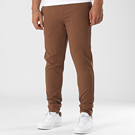 Fusional - Pantalón Chino 128 Marrón