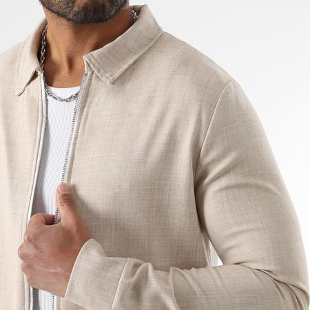 LBO - Veste Zippée Texturée 1954 Beige