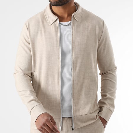 LBO - Veste Zippée Texturée 1954 Beige