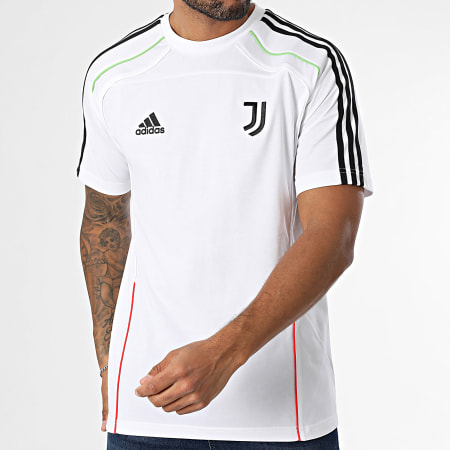 Adidas Sportswear - Tee Shirt A Bandes Juventus UBP JF0455 Blanc