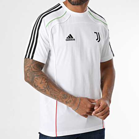 Adidas Sportswear - Tee Shirt A Bandes Juventus UBP JF0455 Blanc