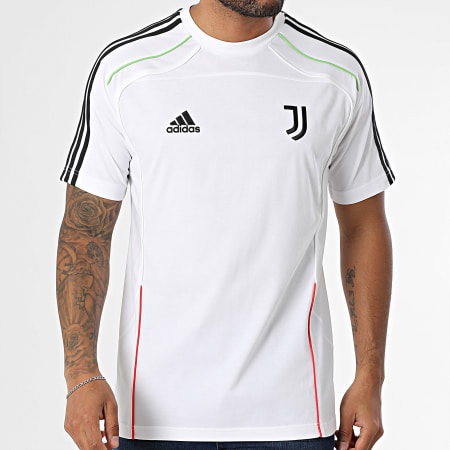 Adidas Sportswear - Tee Shirt A Bandes Juventus UBP JF0455 Blanc