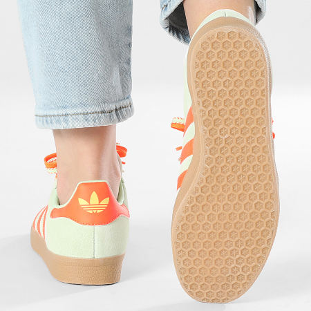 Adidas Originals - Baskets Femme Gazelle W Superlaced JH7212 Semi Green Semi Orange Gum 3