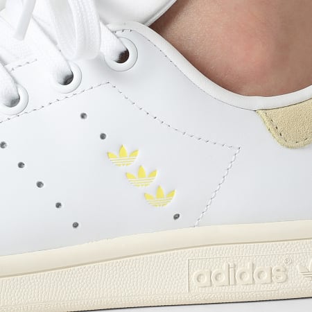 Adidas Originals - Baskets Femme Stan Smith W JI2934 Footwear White Powder Yellow Pure Sulfur