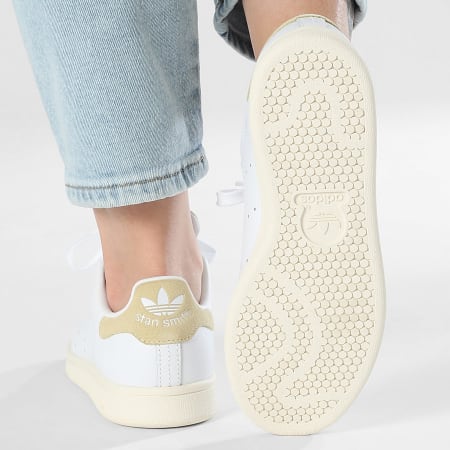 Adidas Originals - Baskets Femme Stan Smith W JI2934 Footwear White Powder Yellow Pure Sulfur