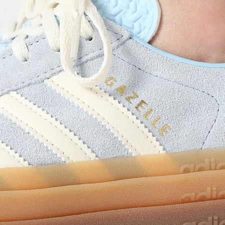 Adidas Originals - Baskets Femme Gazelle Bold W JQ7776 Clear Sky Cream White Gold Metallic