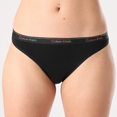 Calvin Klein - Lot De 5 Culottes Femme QD5323 Noir Gris Chiné Blanc