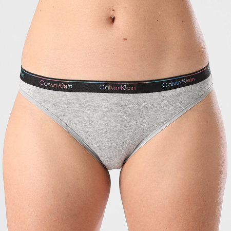 Calvin Klein - Lot De 5 Culottes Femme QD5323 Noir Gris Chiné Blanc