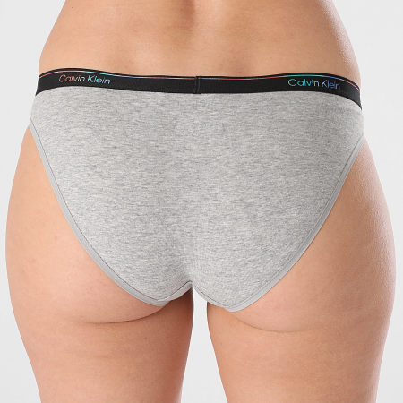 Calvin Klein - Lot De 5 Culottes Femme QD5323 Noir Gris Chiné Blanc