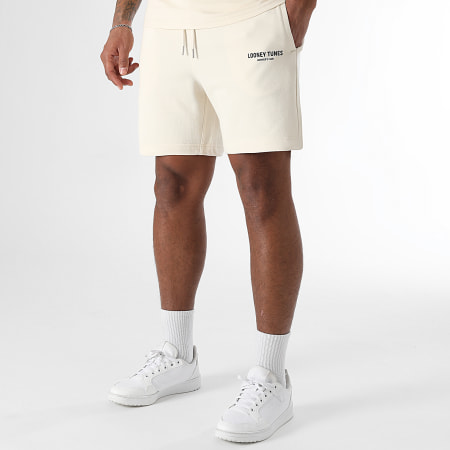 Looney Tunes - Ensemble Tee Shirt Et Short Jogging Bundle Taz Beige