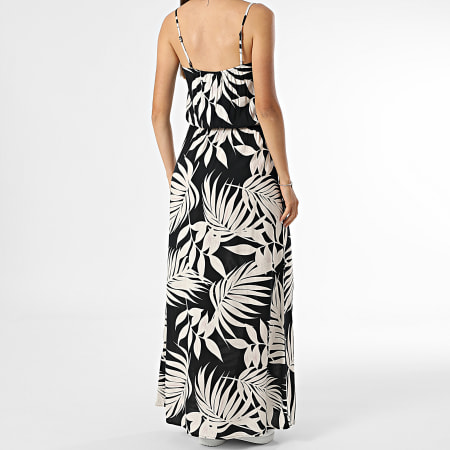 Only - Robe Longue Femme Nova Life Noir Beige