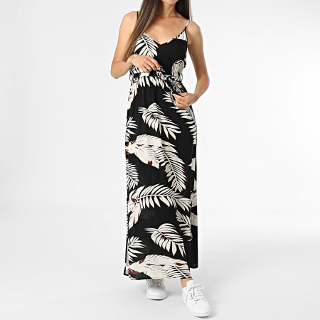 Vero Moda - Robe Longue Femme Easy Joy Noir Beige