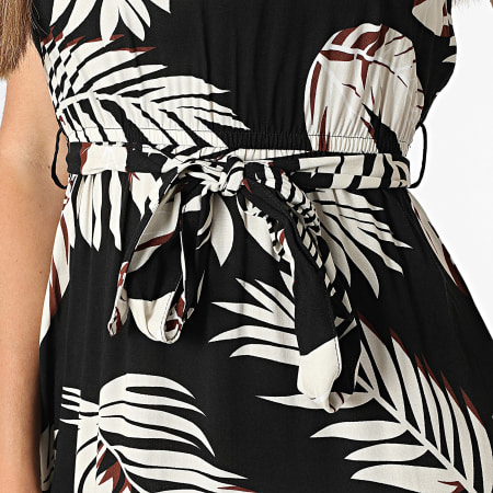 Vero Moda - Robe Longue Femme Easy Joy Noir Beige