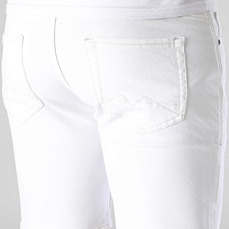 Blend - Short Jean Twister 20718125 Blanco