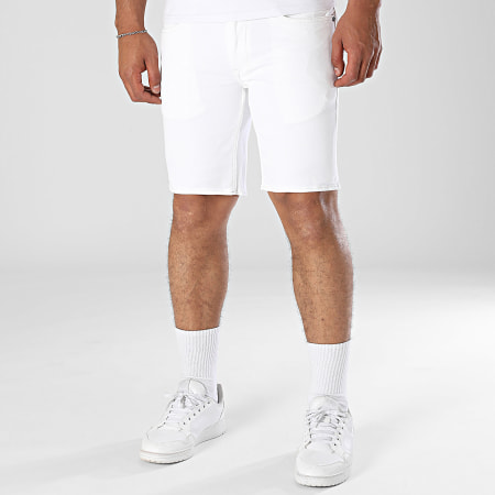 Blend - Short Jean Twister 20718125 Blanco