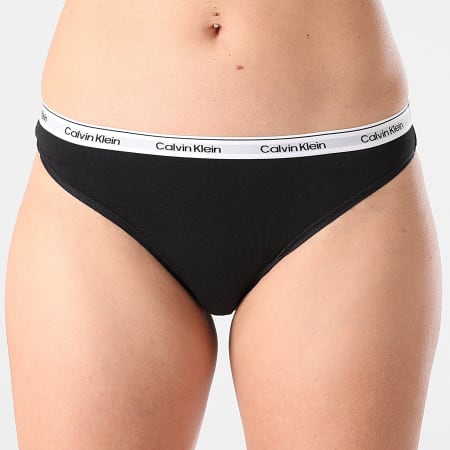 Calvin Klein - Lot De 3 Culottes Femme QD5207E Noir Bleu Turquoise Blanc