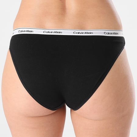 Calvin Klein - Lot De 3 Culottes Femme QD5207E Noir Bleu Turquoise Blanc
