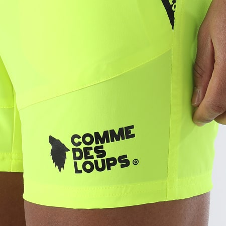 Comme Des Loups - Short De Bain Swim Jaune Fluo