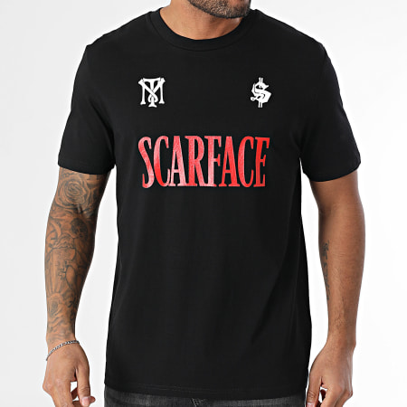 Scarface - Tee Shirt Oversize Large Big Logo Poster Noir