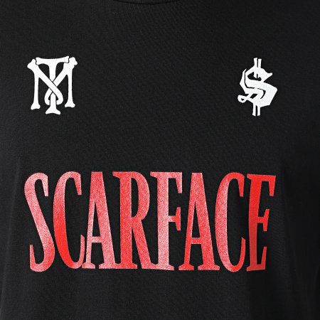 Scarface - Tee Shirt Oversize Large Big Logo Poster Noir